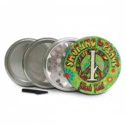 Grinder Smoking for Peace 4 part 54x46mm Aluminio